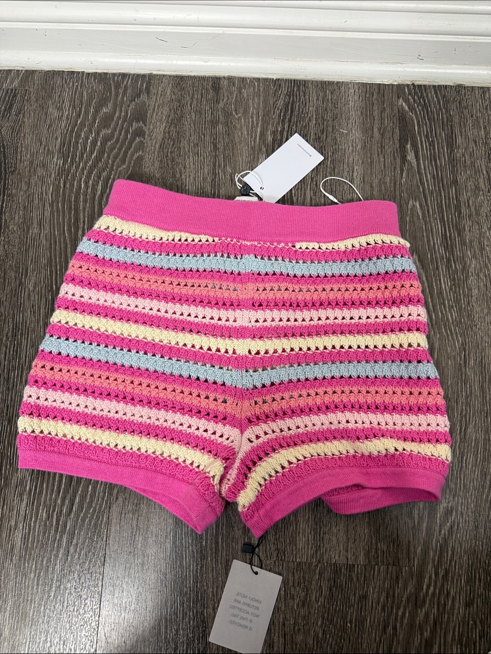 Lovers + Friends Lucia Cardigan and Lucia Short in Pink & Blue Multi - Picture 9 of 11